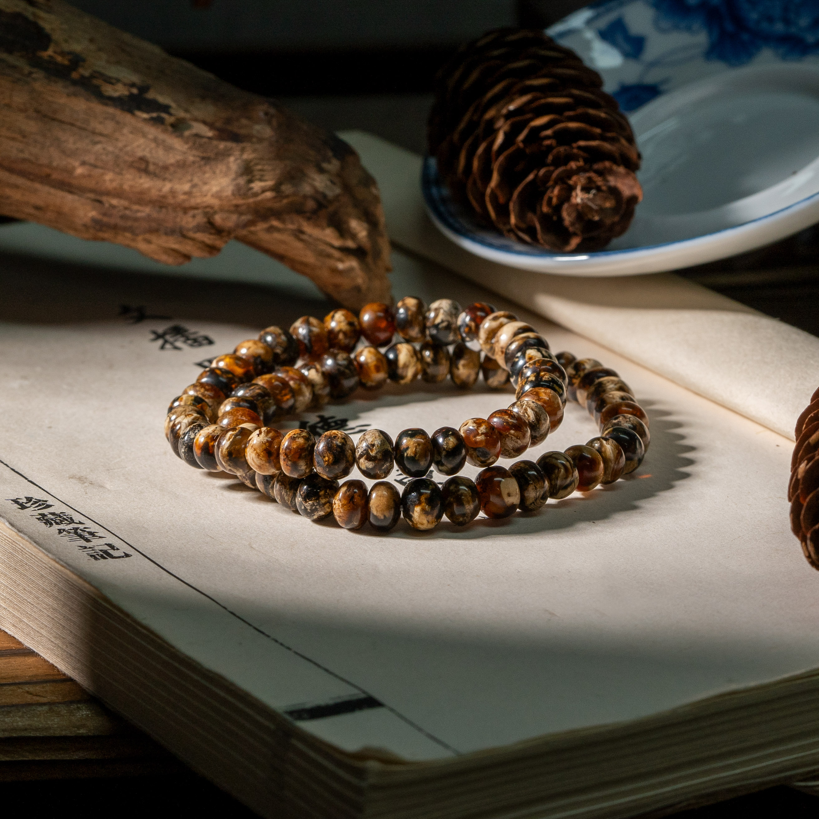 抚顺干白花手串/多样性发一/F45