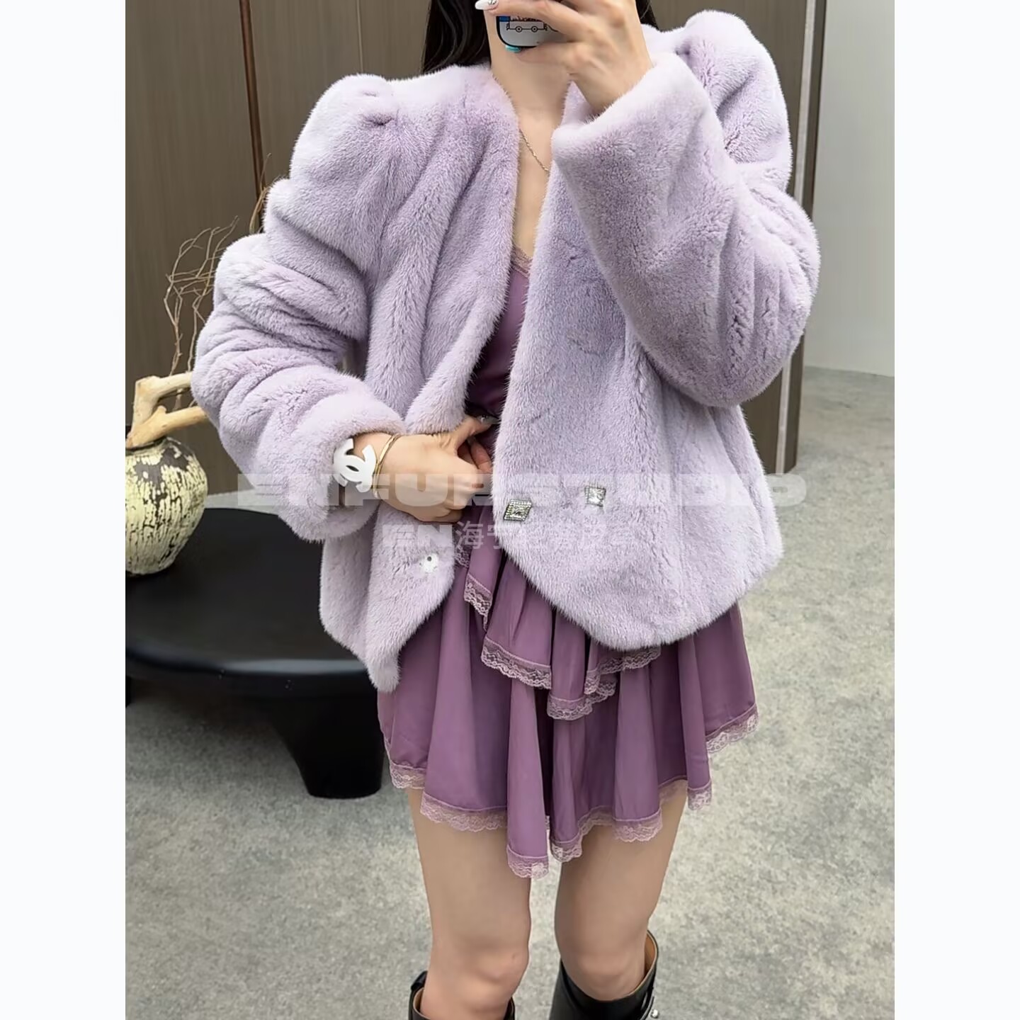 【EN 年中福利】水貂皮草外套GG7995