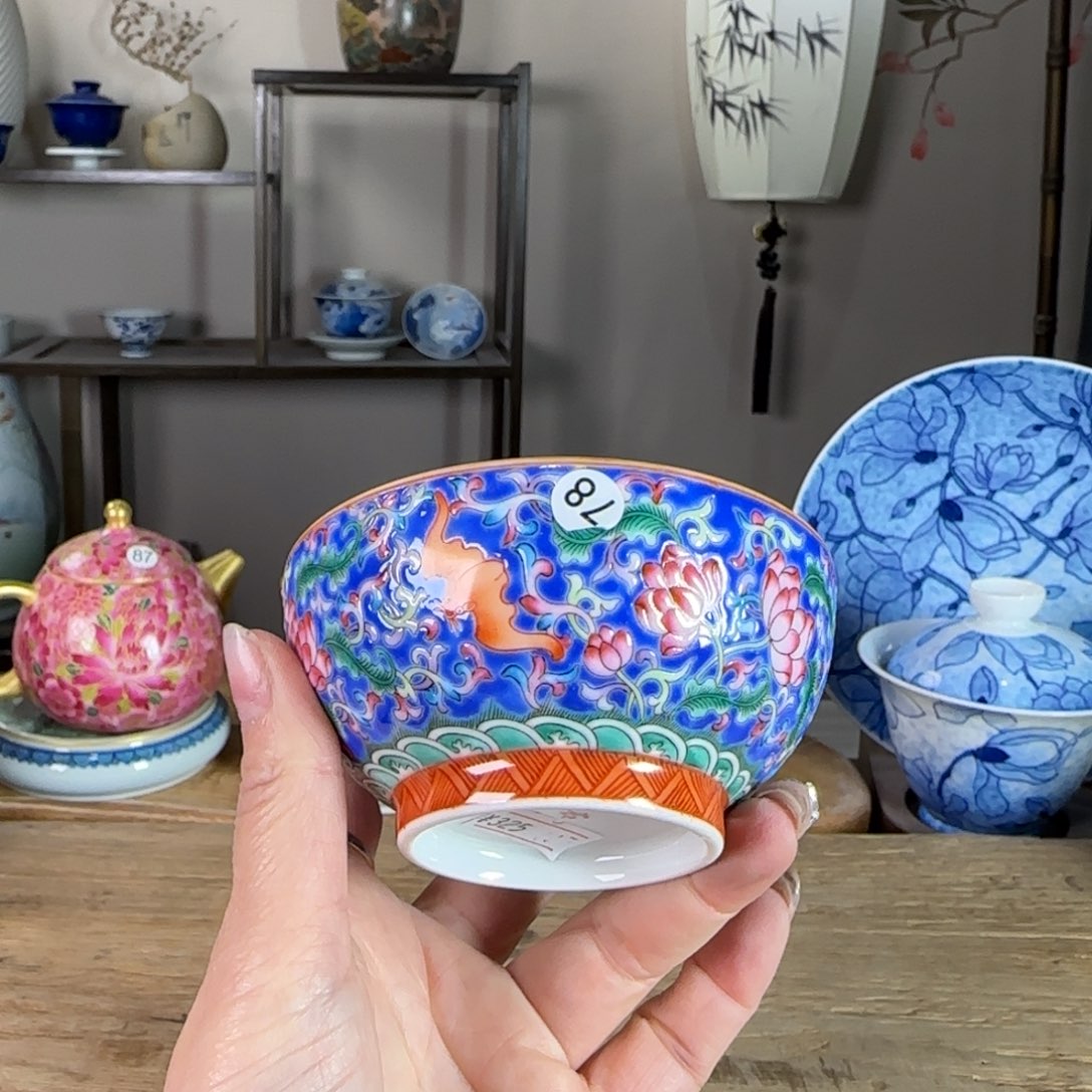 杯景德镇陶瓷柴烧多人