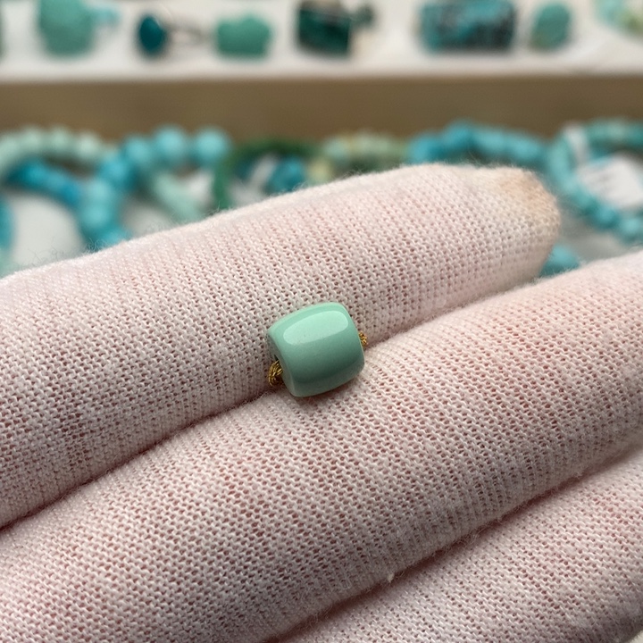 绿松石未镶嵌珠宝奇石7.2mm