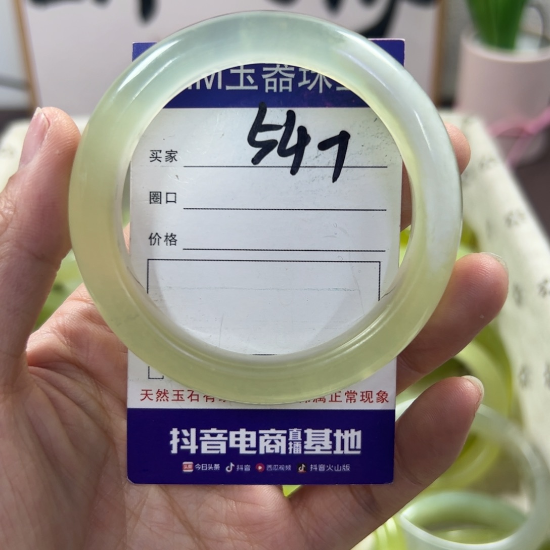 蛇纹石玉手镯未镶嵌870