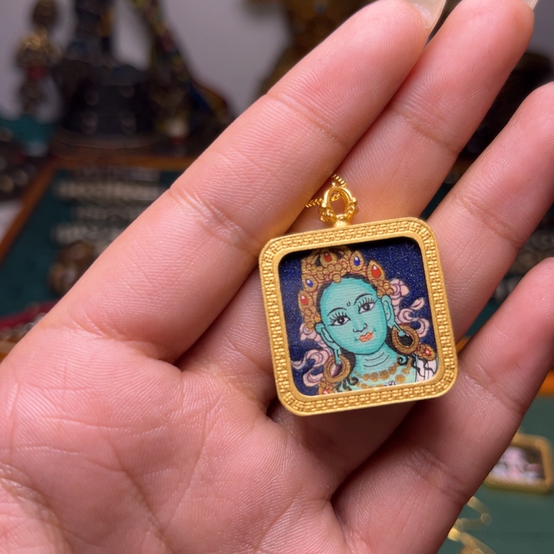 【闪购商品】吊坠源*绿度度卡卡手绘卡