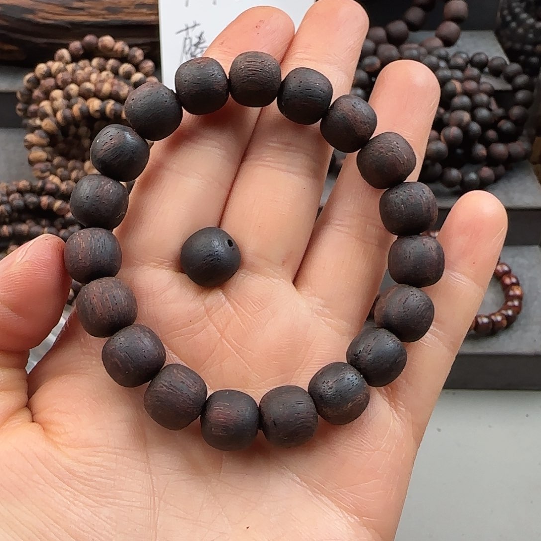 降真香手串/手链1.0老型东枝黄油密结（配颗单珠）