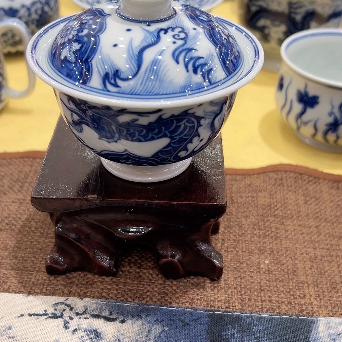 正宗景德镇柴窑盖碗福利价