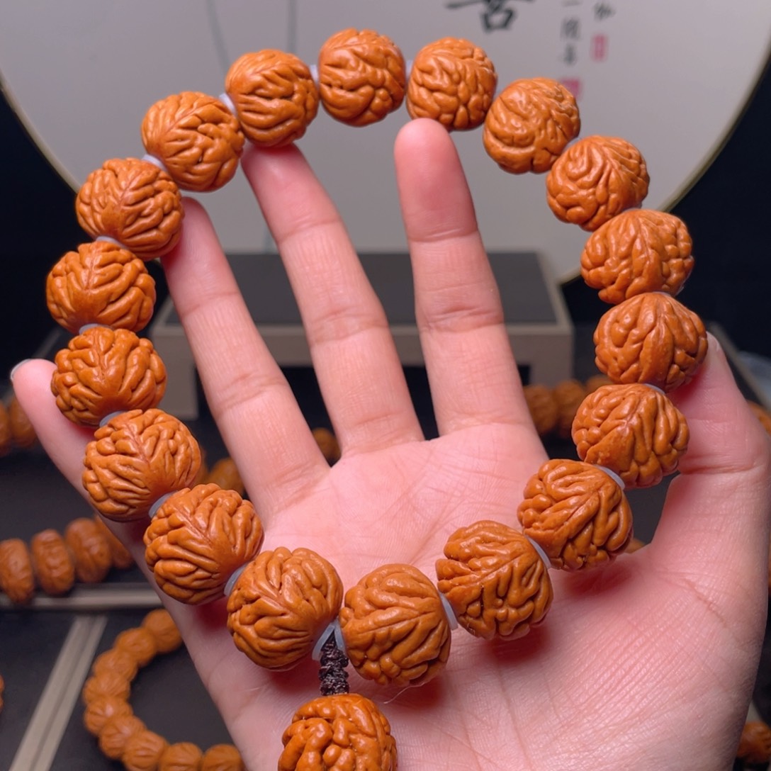 桃核吊坠20尺寸原桩豹子头