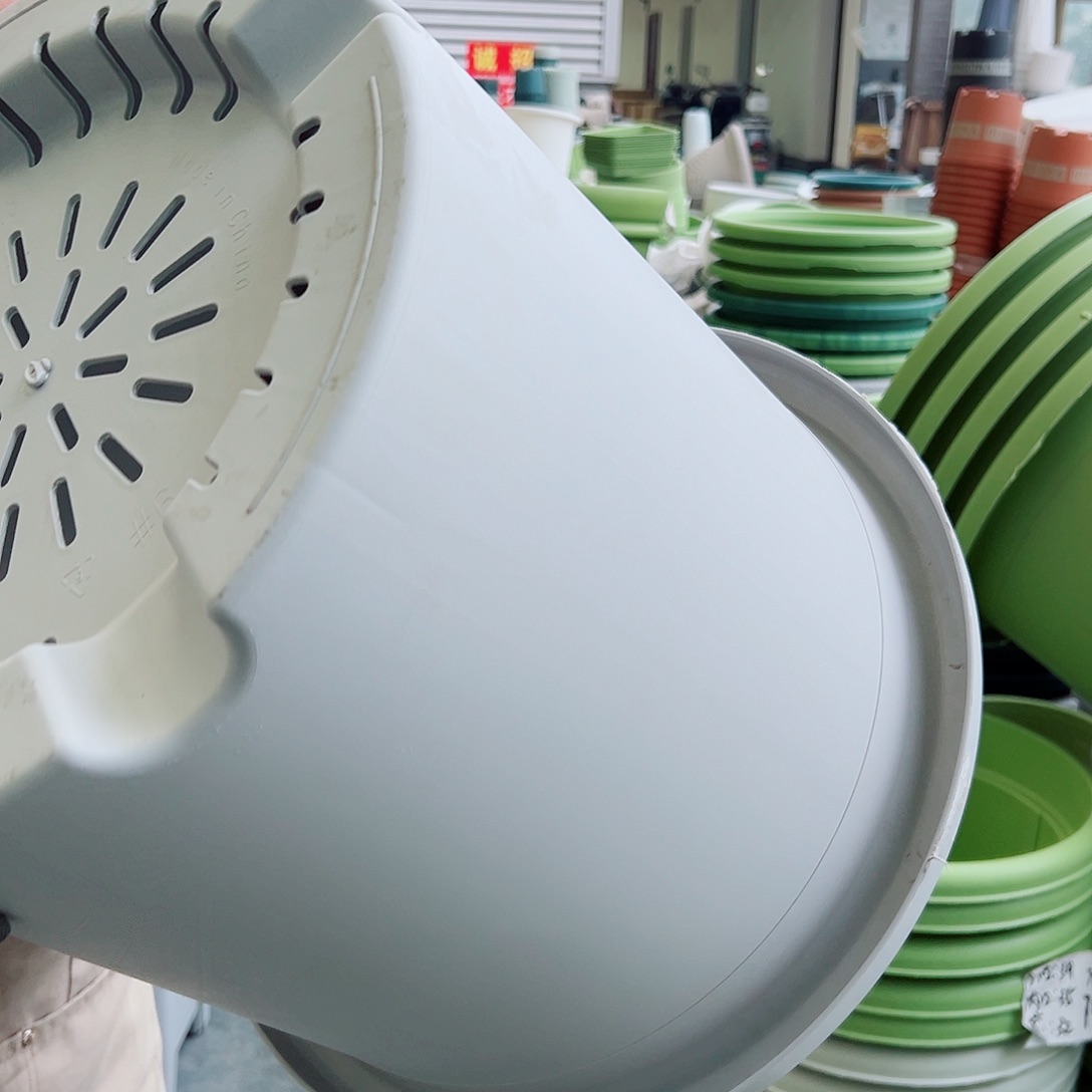 四季盆9#灰白色4个无托