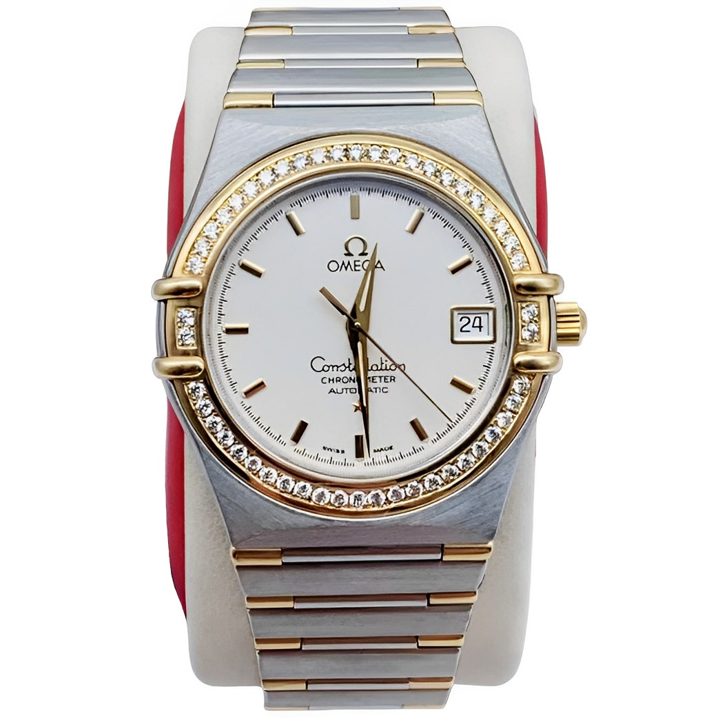 95新 Omega/欧米茄 35.5mm星座经典后配钻圈自动机械中性表