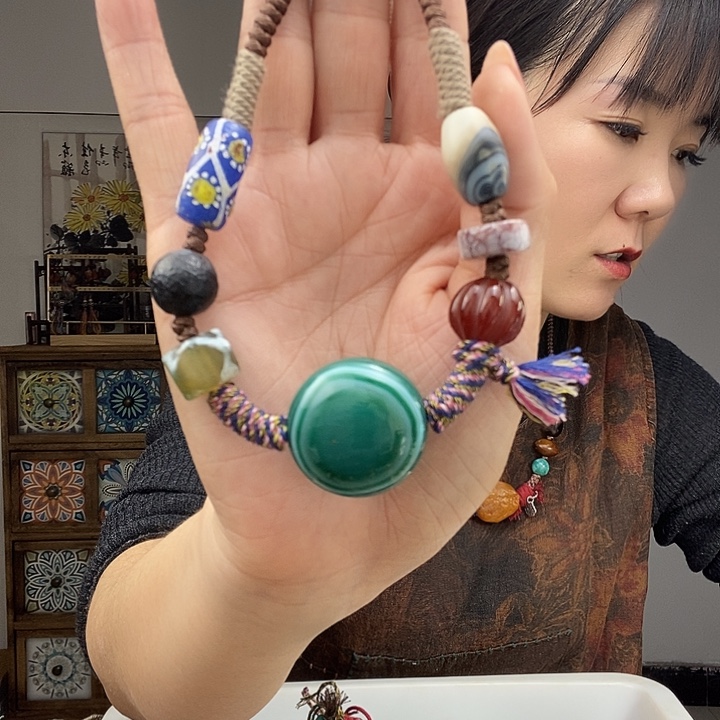 玛瑙/玉髓项链未镶嵌项链