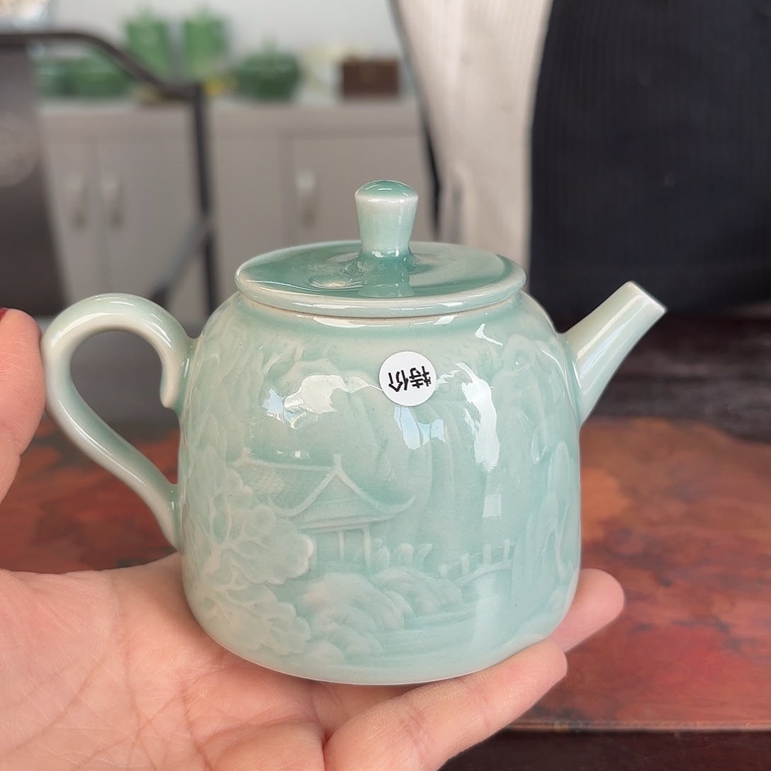 龙泉云间青瓷小米茶器