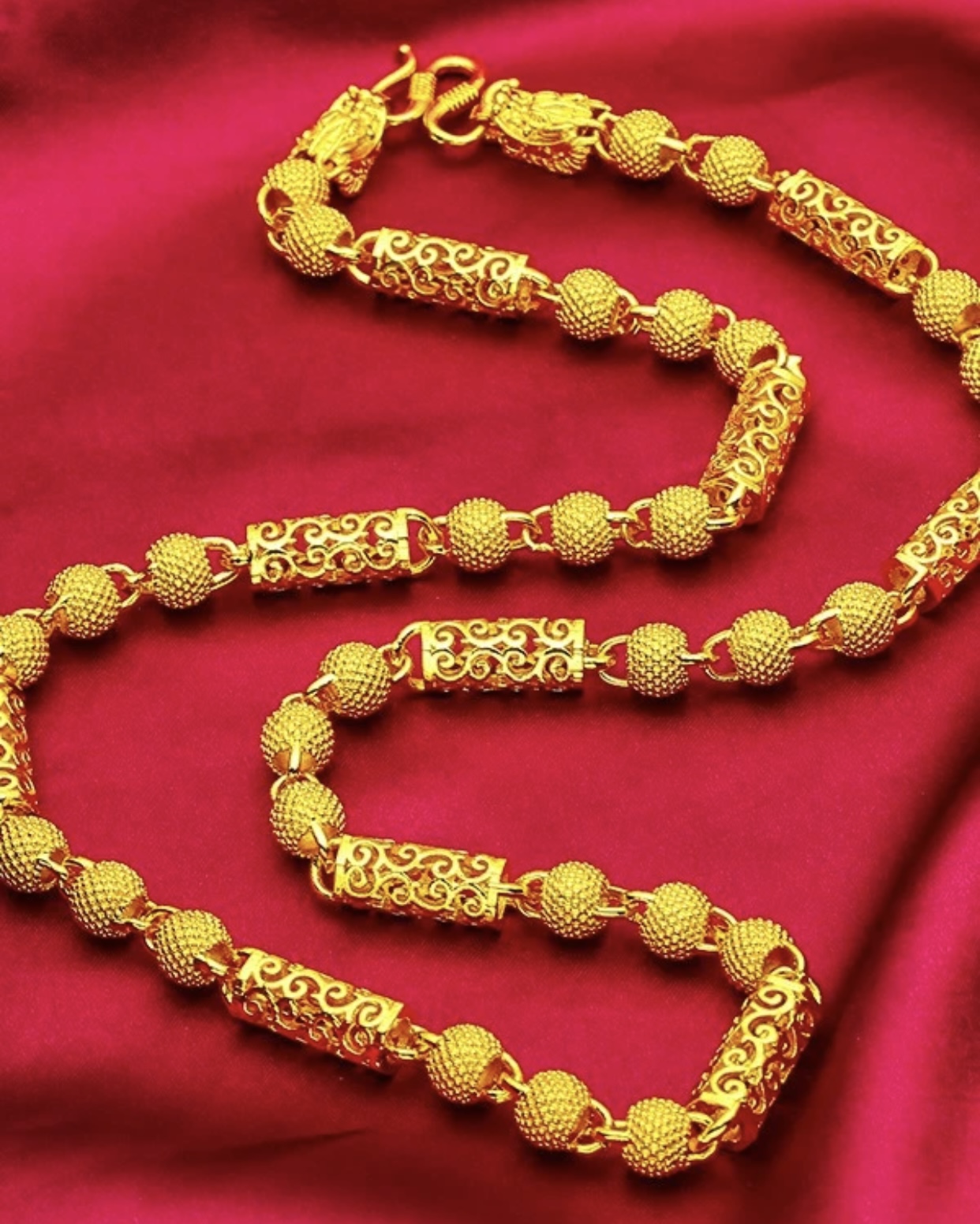 合金项链 2025新款【帝王祥云】男士经典百搭镂空工艺潮流时尚磨砂