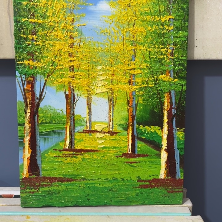 手工手绘油画30➕40内框