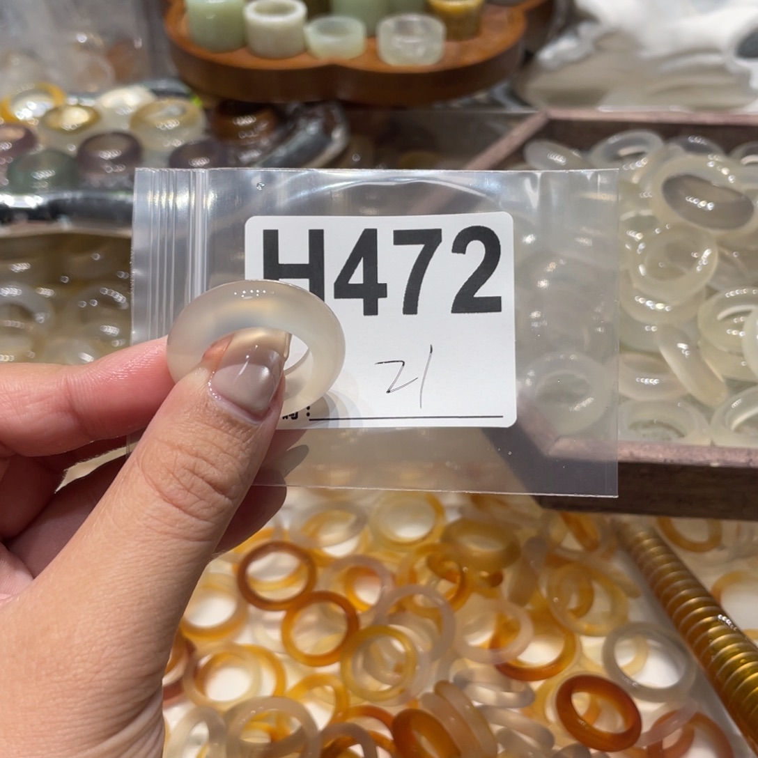 玛瑙/玉髓未镶嵌戒指472