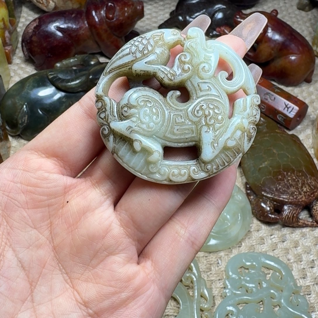 白玉菩提吊坠挂件