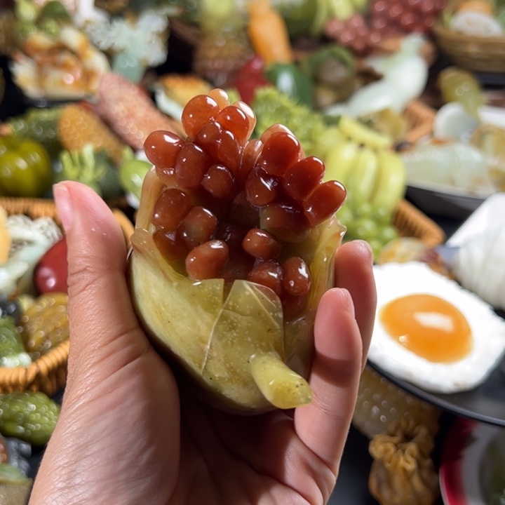 X***L未镶嵌蛇纹石玉珠宝奇石