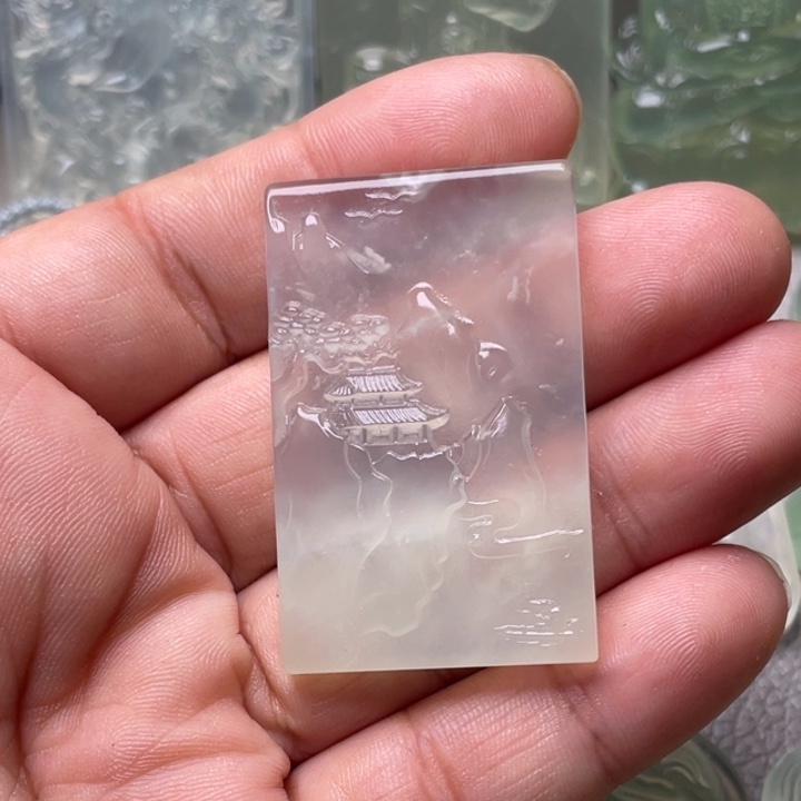 林****岫玉未镶嵌吊坠(赠链)