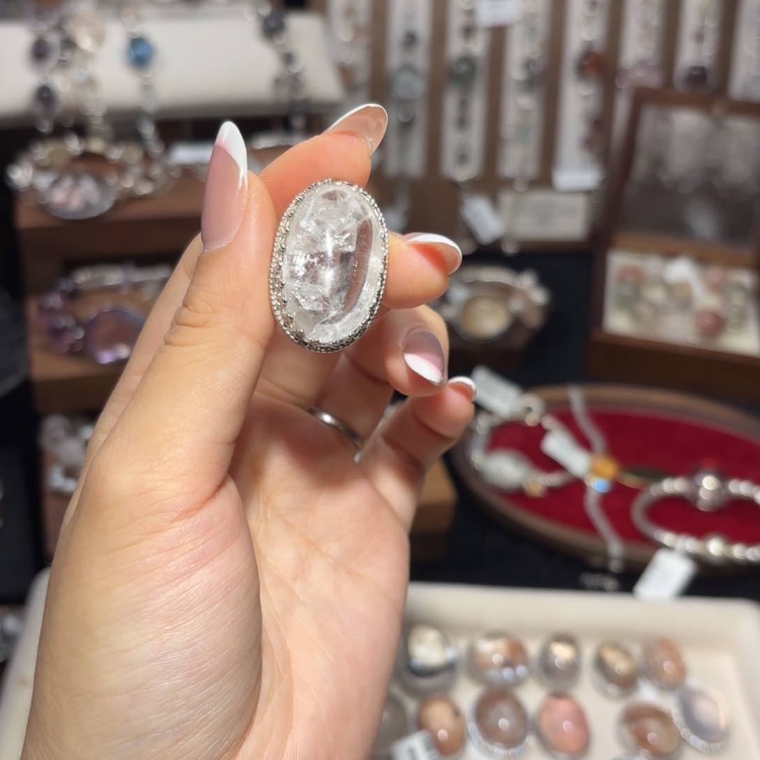 水晶手串银S925镶嵌小****e晶中晶