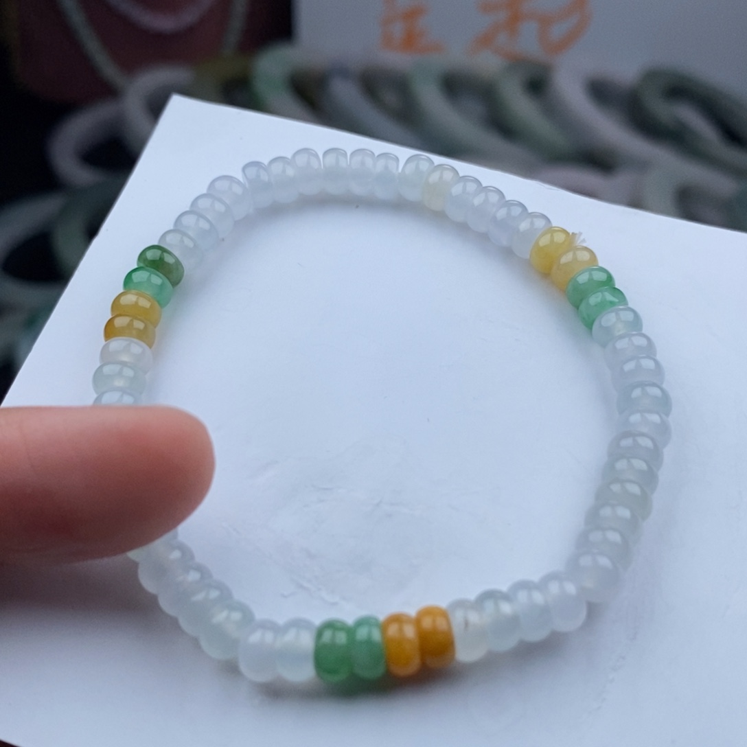 翡翠手链未镶嵌手串