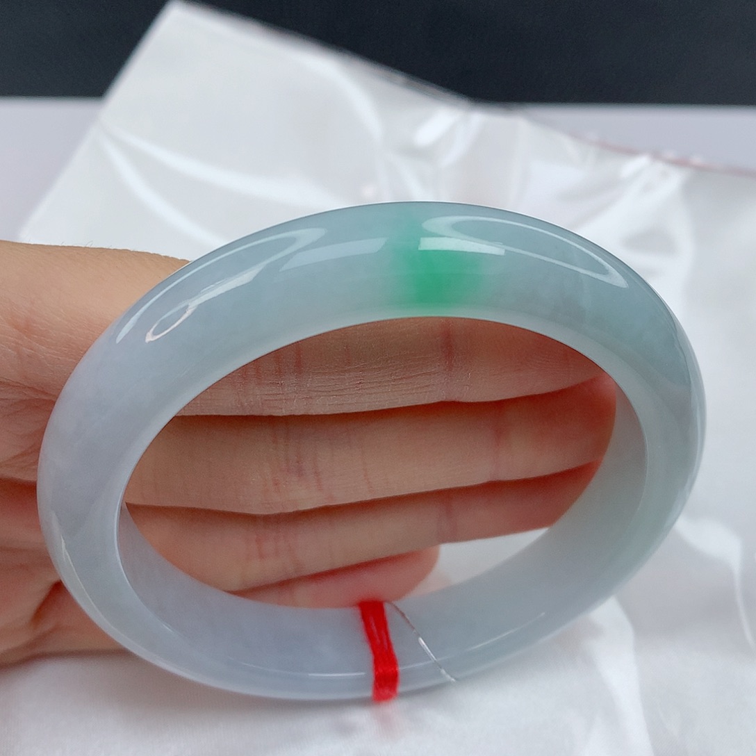 翡翠手镯未镶嵌58正圈