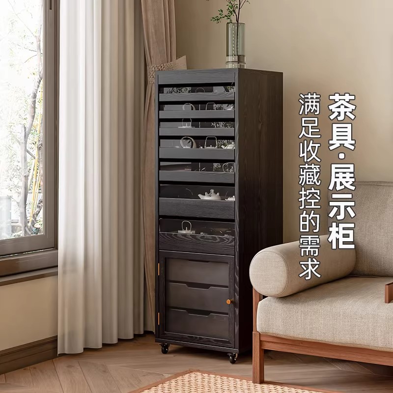 新中式实木牙科柜茶具收纳茶边柜抽屉式文玩首饰置物斗柜