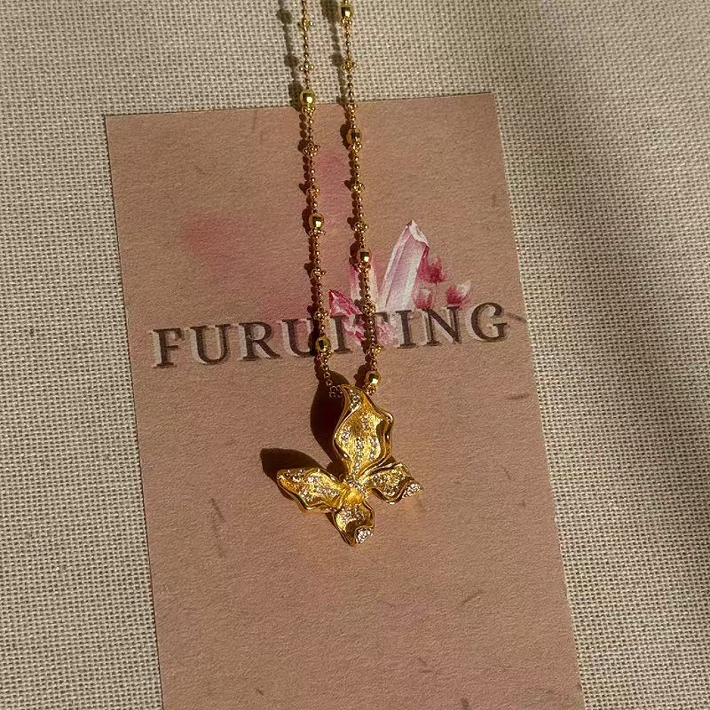 合金项链 【FURUITING高定】  拉丝工艺仙女项链