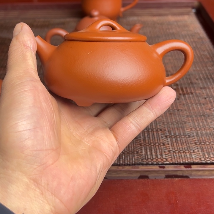 三***哥茶壶紫砂赵庄朱泥、全手工
