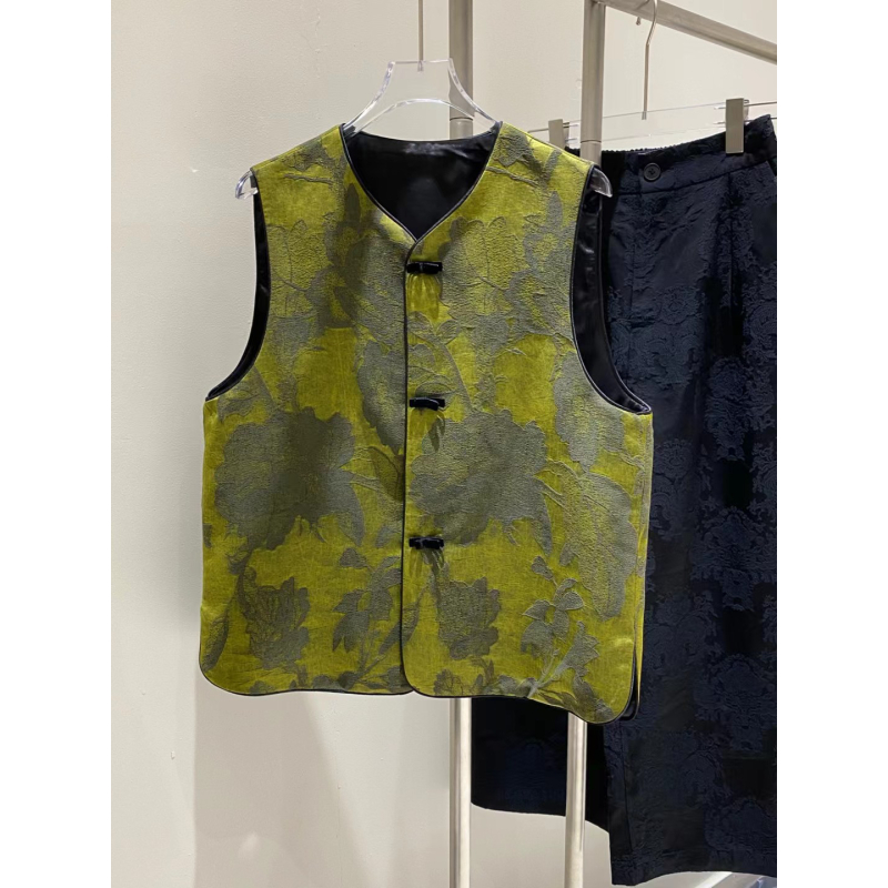 （如墨）新中式高品质！高级感丝缎提花国风马甲