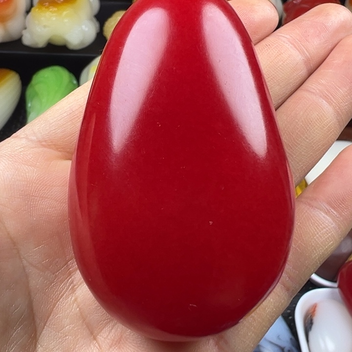 新疆戈壁五彩石金丝