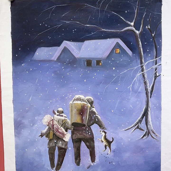 油画刘文桂老师油画作品