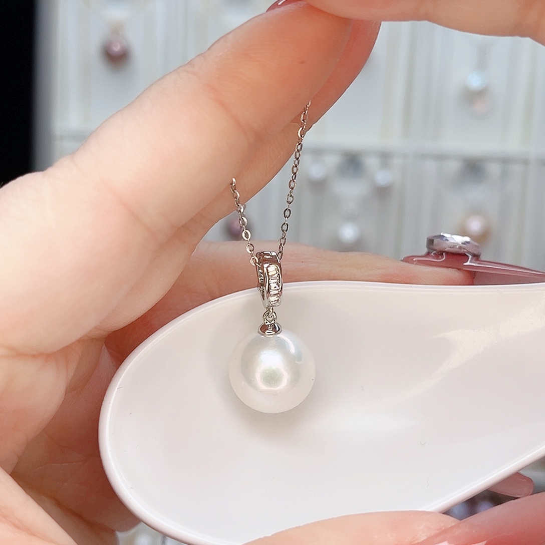 淡水珍珠吊坠(赠链)合金
