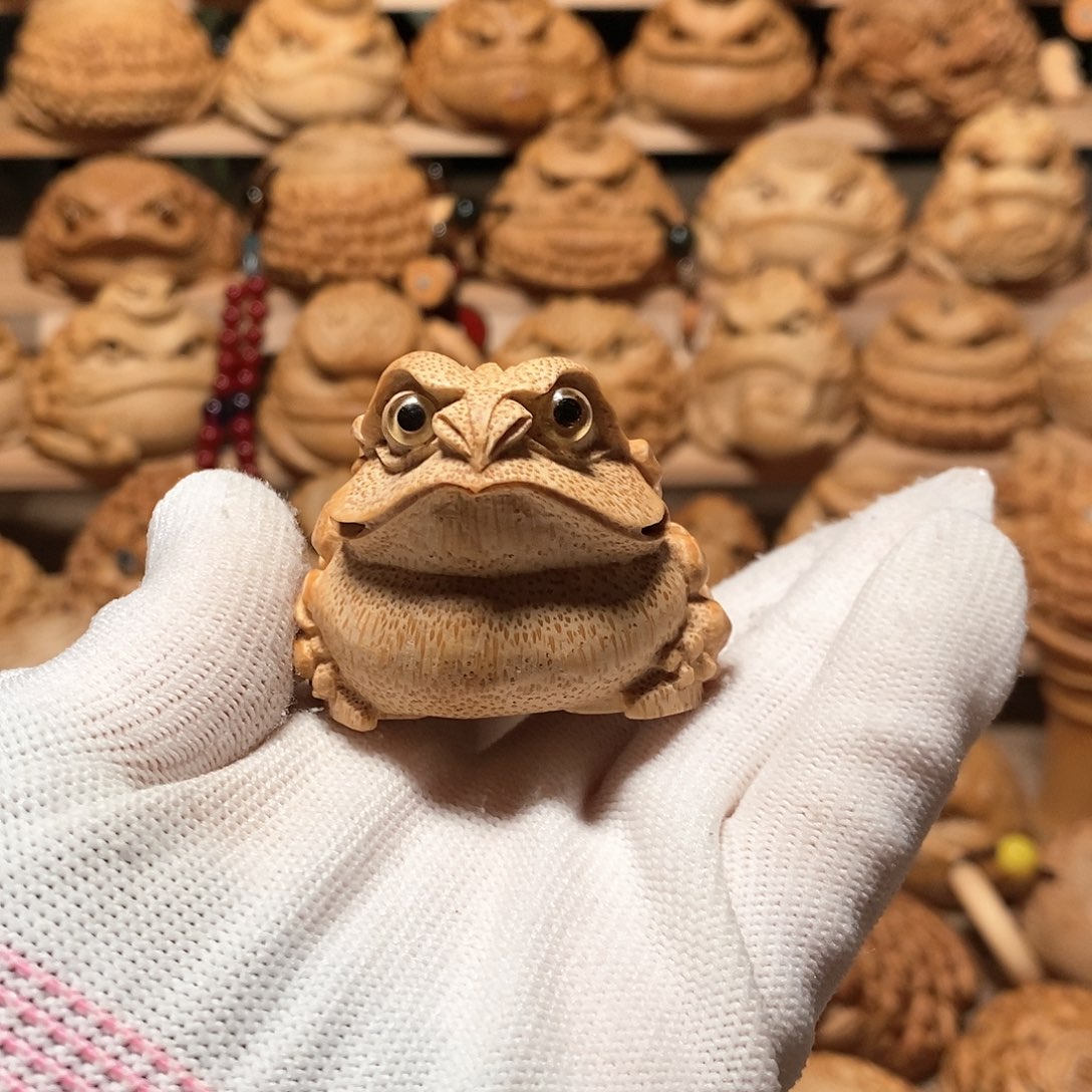 竹竹根雕金蟾竹根雕