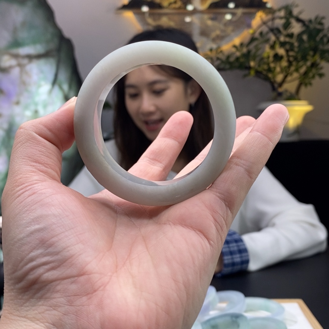 【闪购商品】定制翡翠手镯未镶嵌定制手镯须知规则已了解53-55