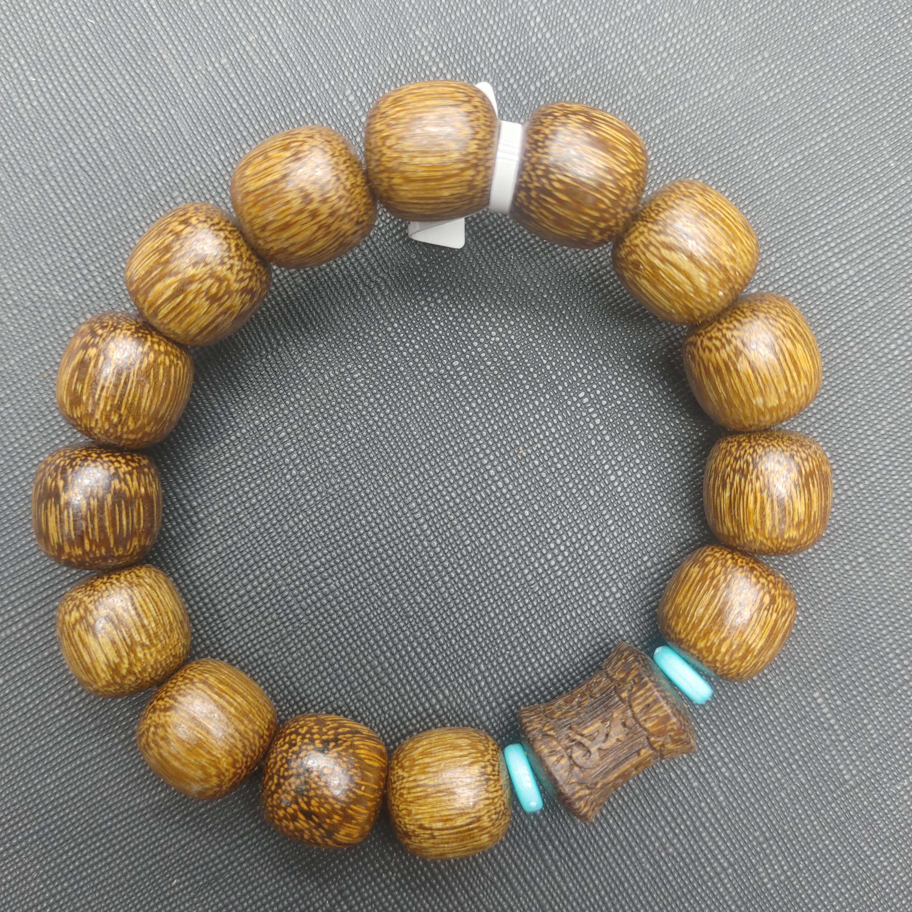 448沉木桶珠手串