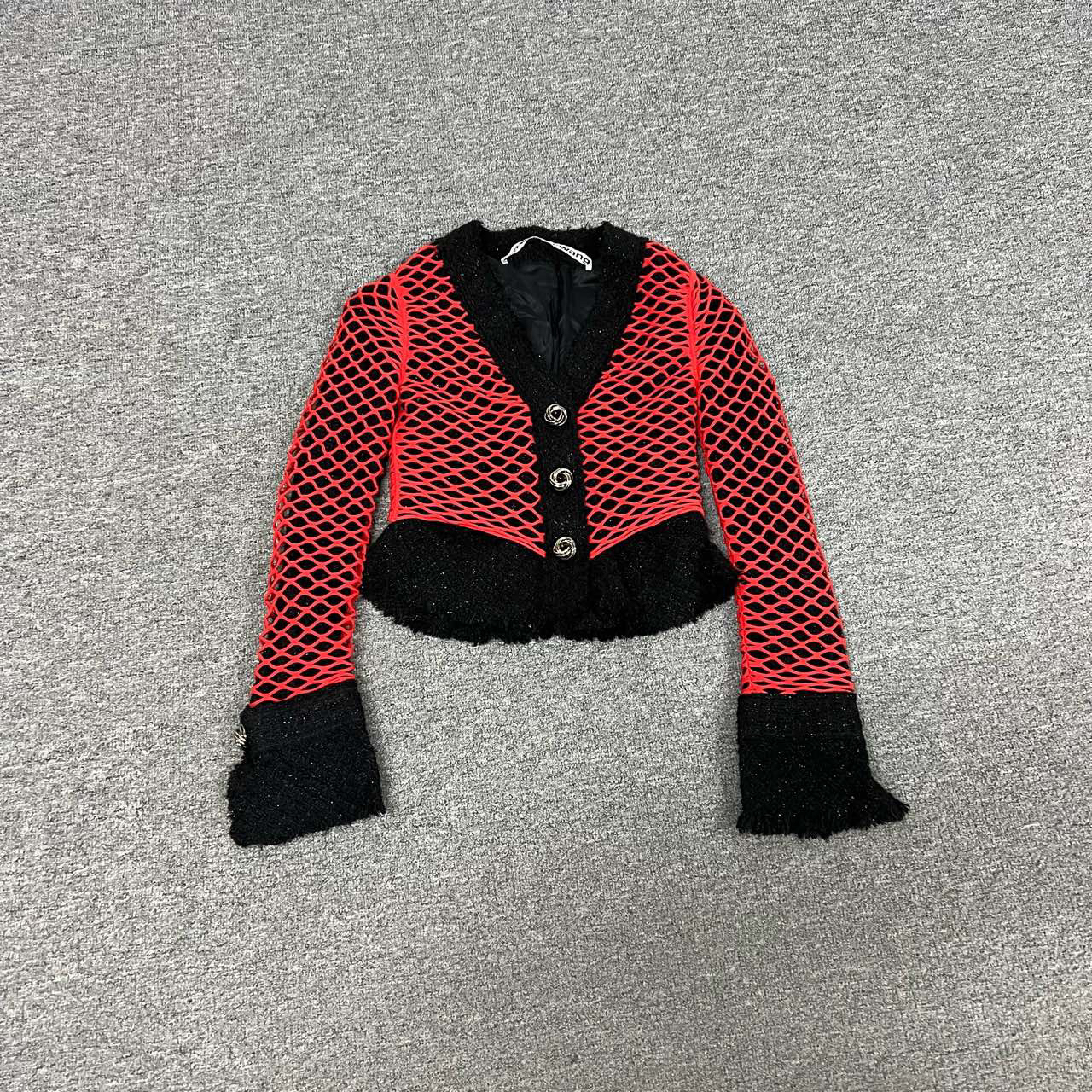 99新 Alexander McQueen/亚历山大·麦昆 大王 网面 外套