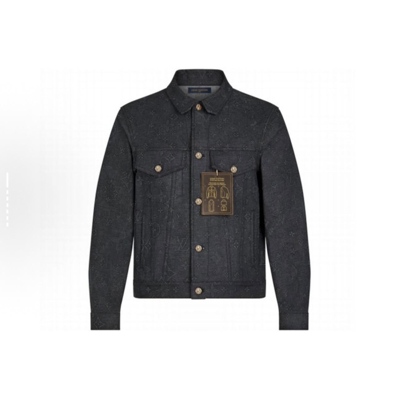 未使用 LouisVuitton/路易威登 暗纹老花牛仔外套/46码/WL2160