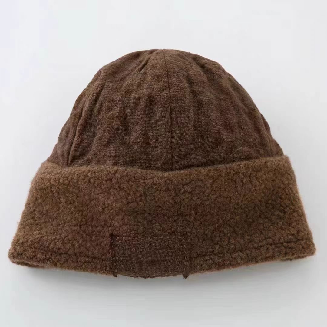 妝點家 垒土 羊 毛翻边羊毛绒绒帽 帽子 MZ 1096