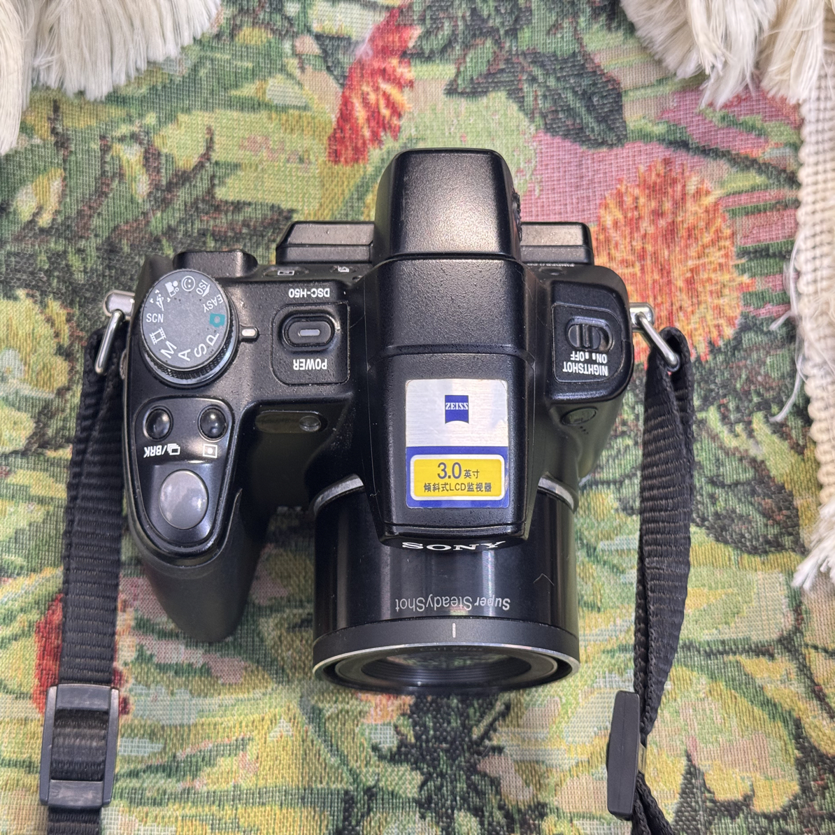 9新 Sony/索尼 h50 黑色 15倍变焦 90度翻转 高清长焦相机 