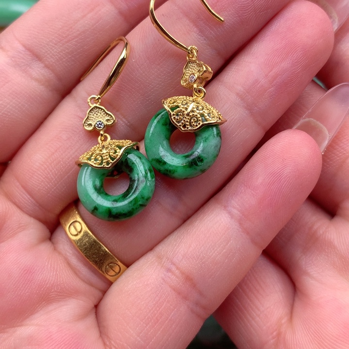 翡翠银S925镶嵌颈饰翡翠