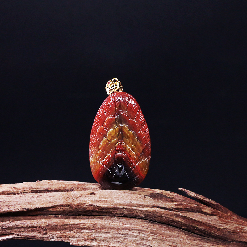 18K极光雕刻凤凰吊坠-多样性发其一