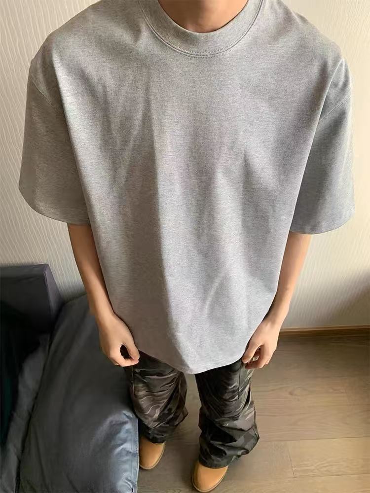 春夏季男女同款上衣休闲宽松潮流学院风情侣短袖T桖