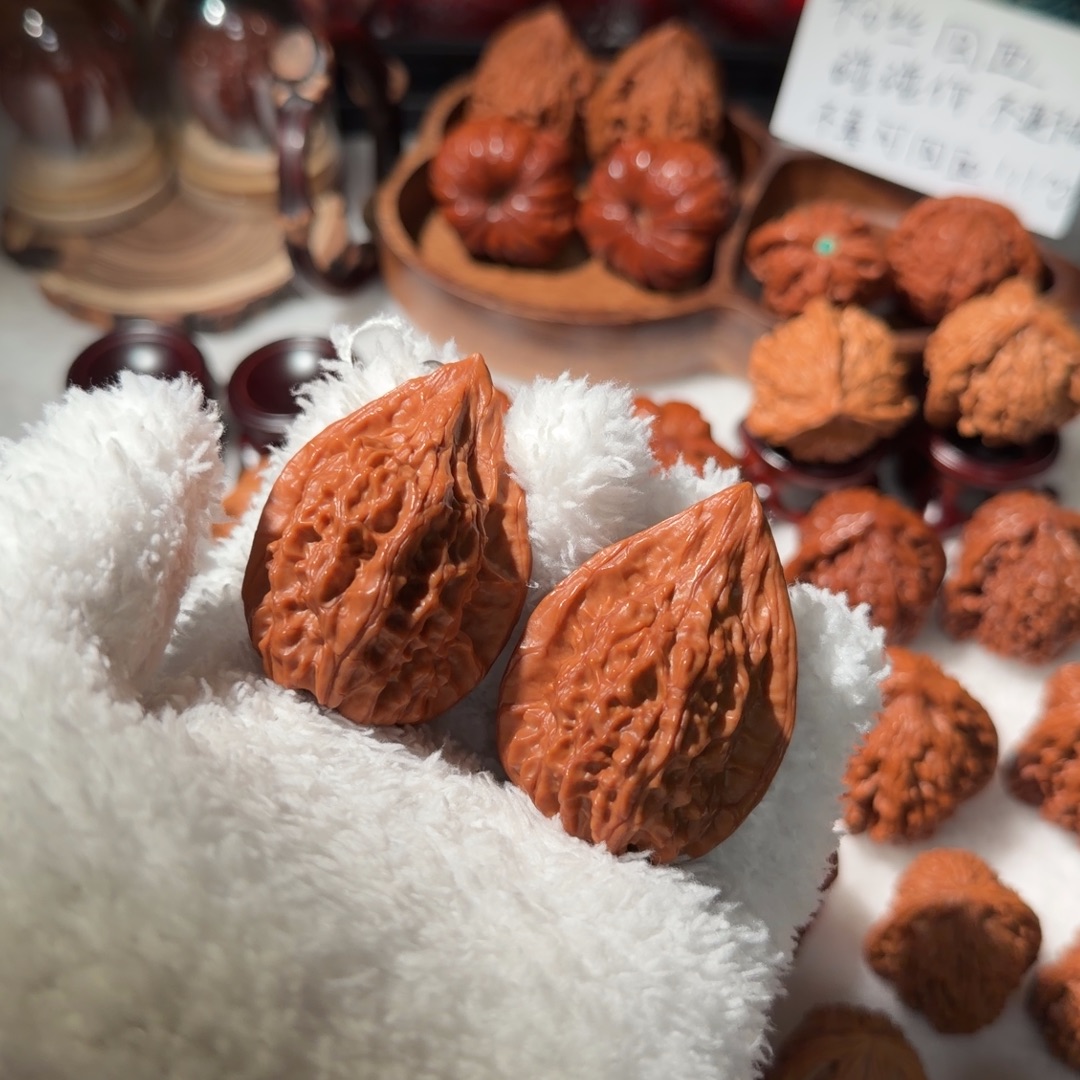 文玩核桃吊坠红樱枪37➕