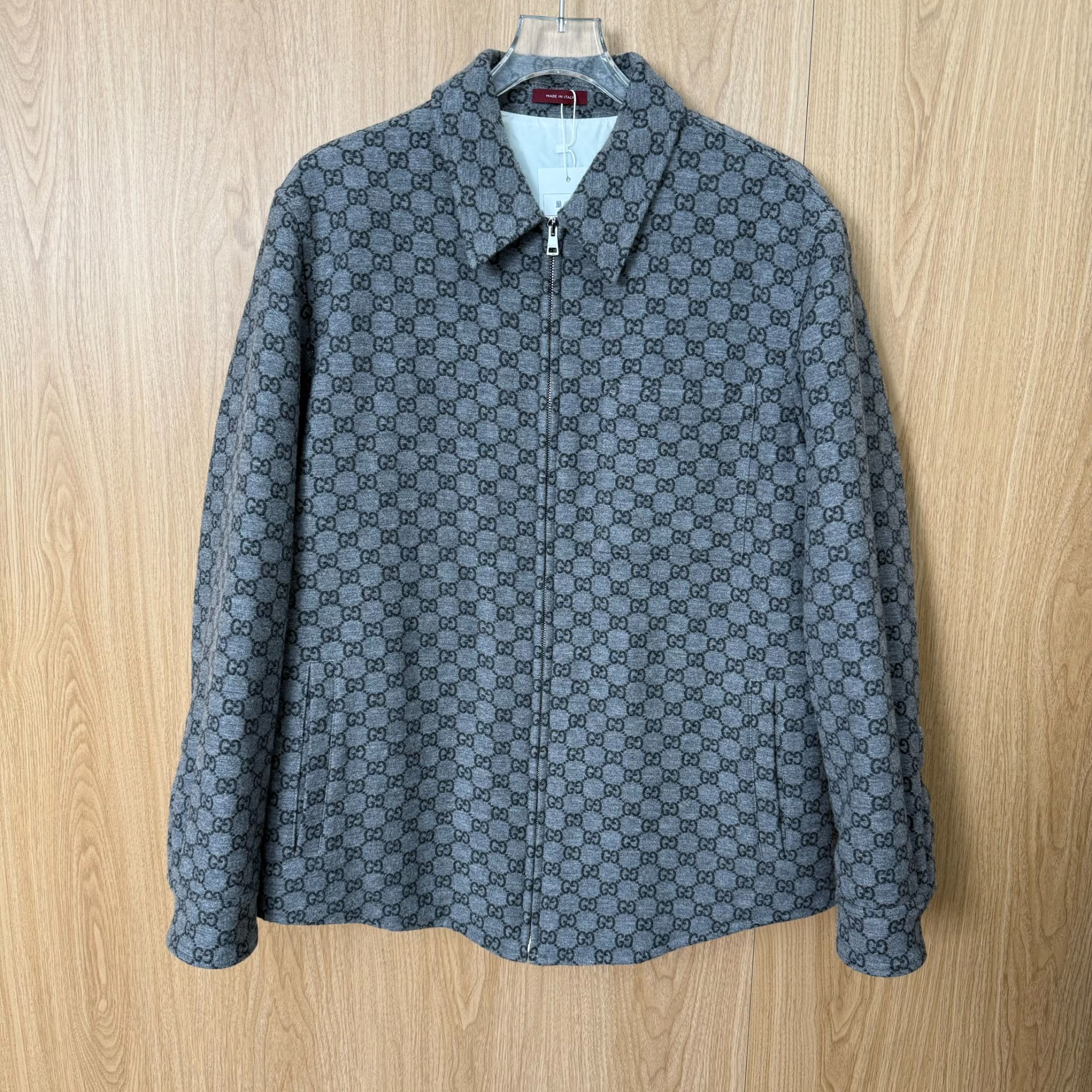 未使用 GUCCI/古驰 满印夹棉外套48码