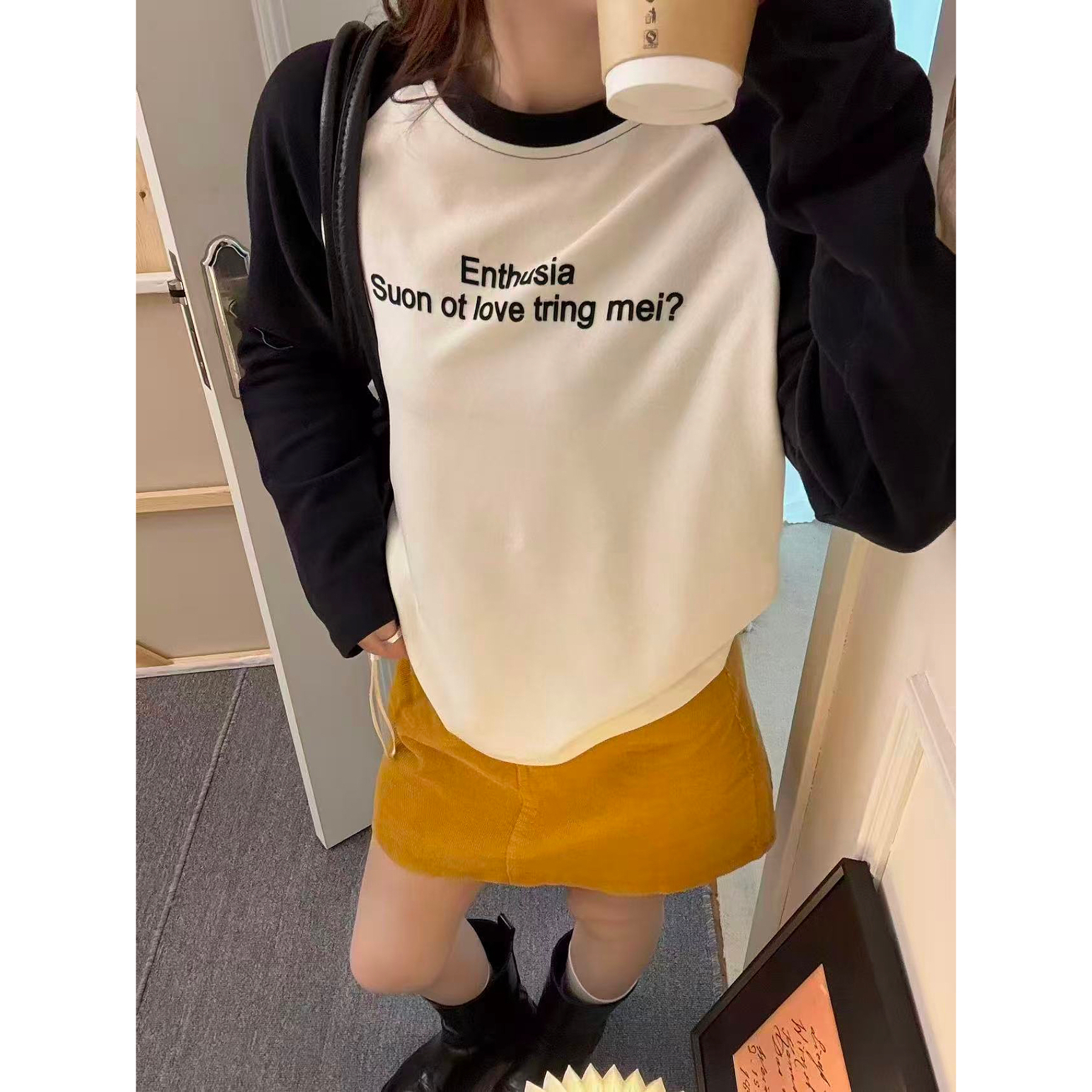 91826老厂家-秋冬德容插肩袖T