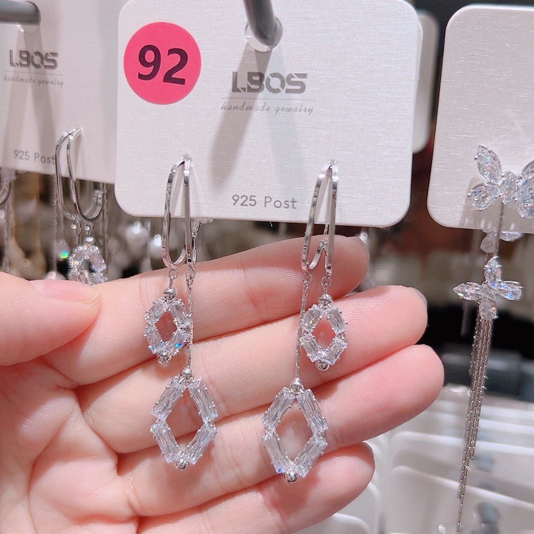 ****吖锆石纯铜合金耳环