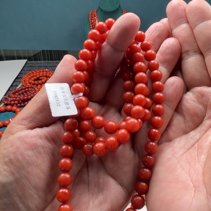 南红玛瑙手链未镶嵌