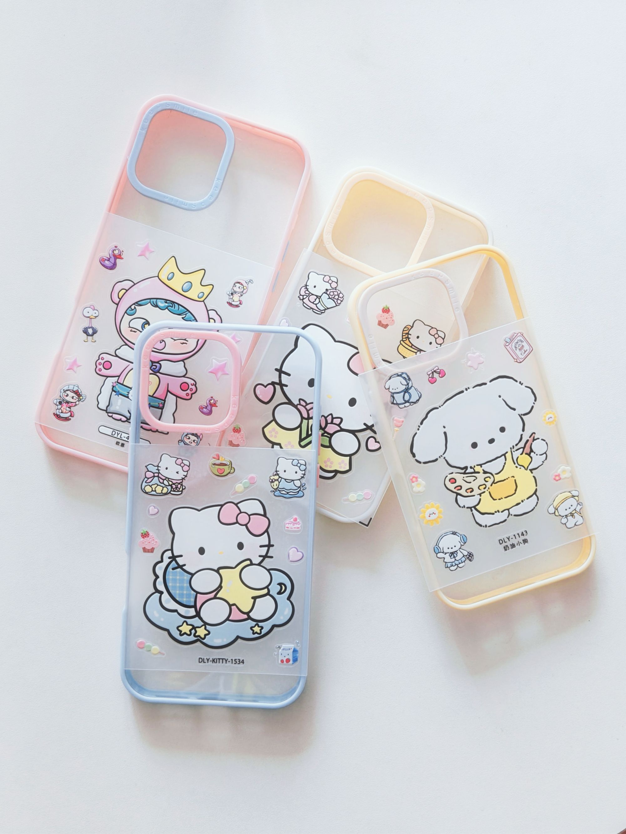 高透亚克力多巴胺配色手机壳贴纸