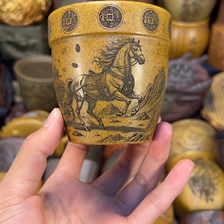 紫砂茶杯宜兴紫砂杯