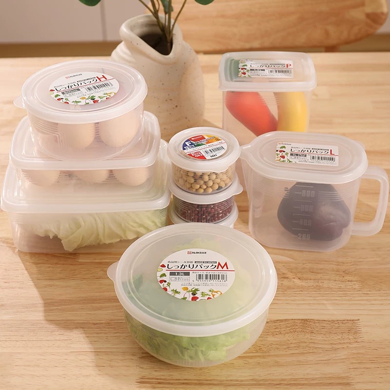 日本NAKAYA 字母M 圆形保鲜盒密封盒