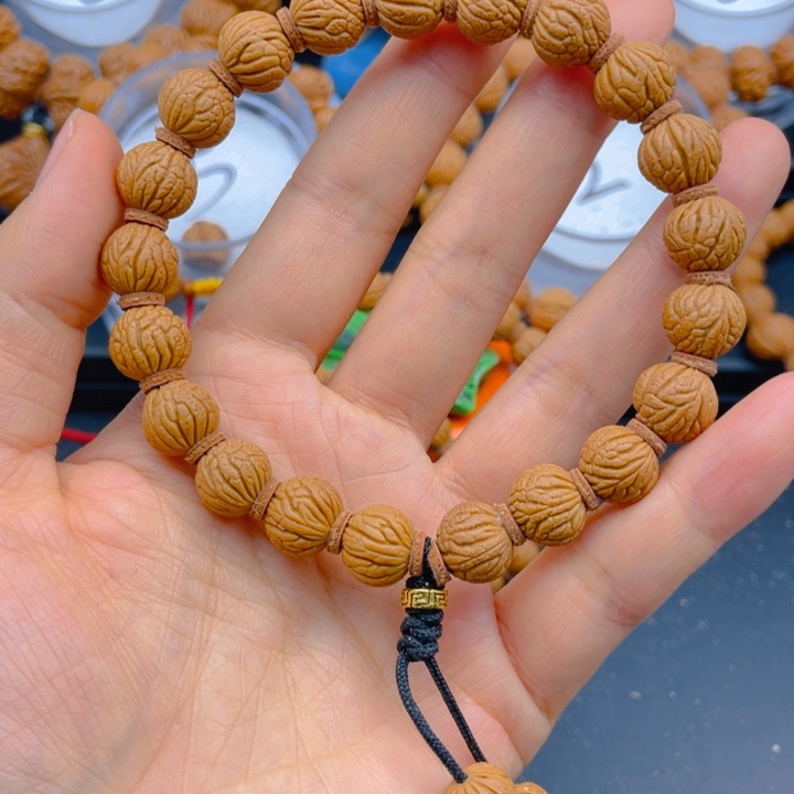 爷***谱吊坠桃核见健健康康平平安安6