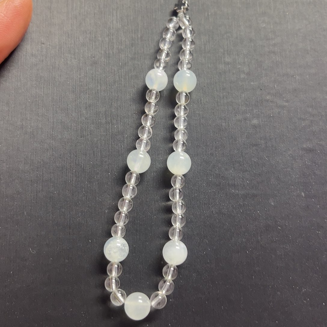 手链水晶未镶嵌白水晶海蓝宝手机链