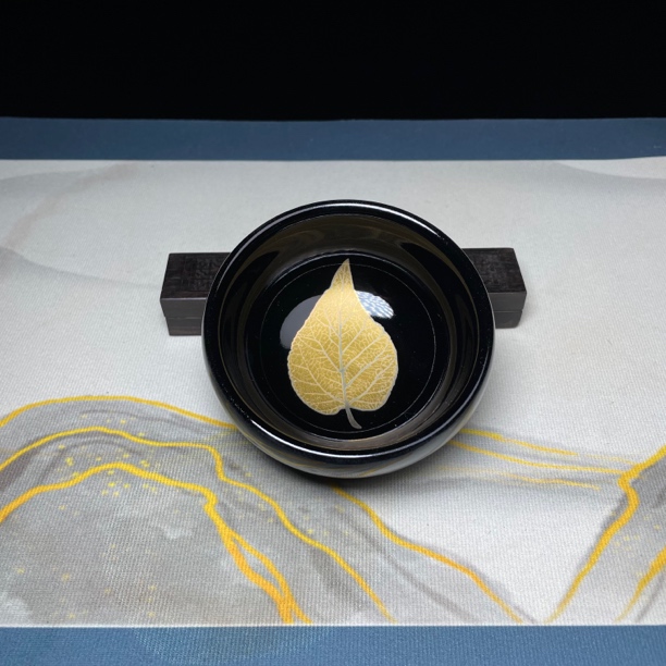 建窑建盏陶瓷乌金木叶禅定主人杯茶具天目茶杯家用茶盏